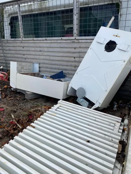 A truck load of assorted scrap metal collected by Hortus Ground Care.
