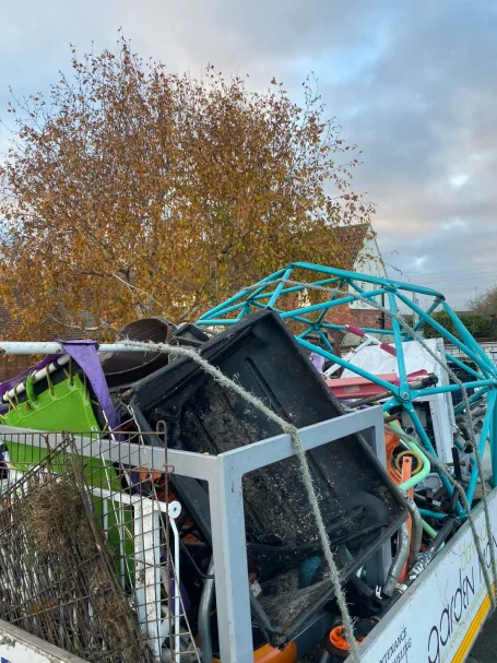 A truck load of assorted scrap metal collected by Hortus Ground Care.