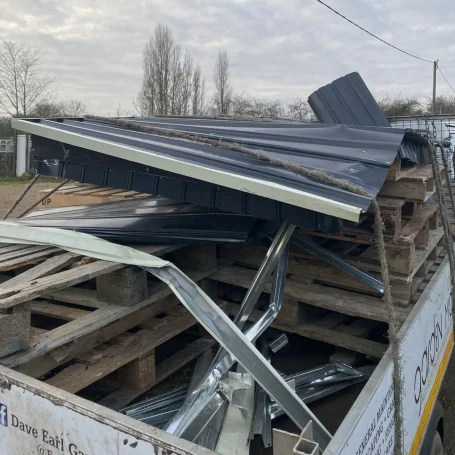 A truck load of assorted scrap metal collected by Hortus Ground Care.