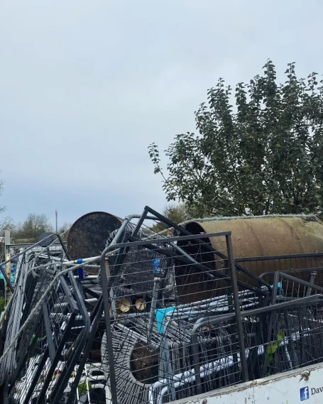 A truck load of assorted scrap metal collected by Hortus Ground Care.