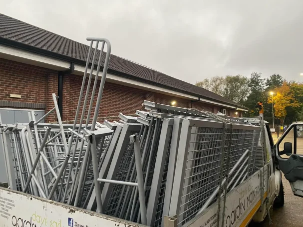 A truck load of assorted scrap metal collected by Hortus Ground Care.